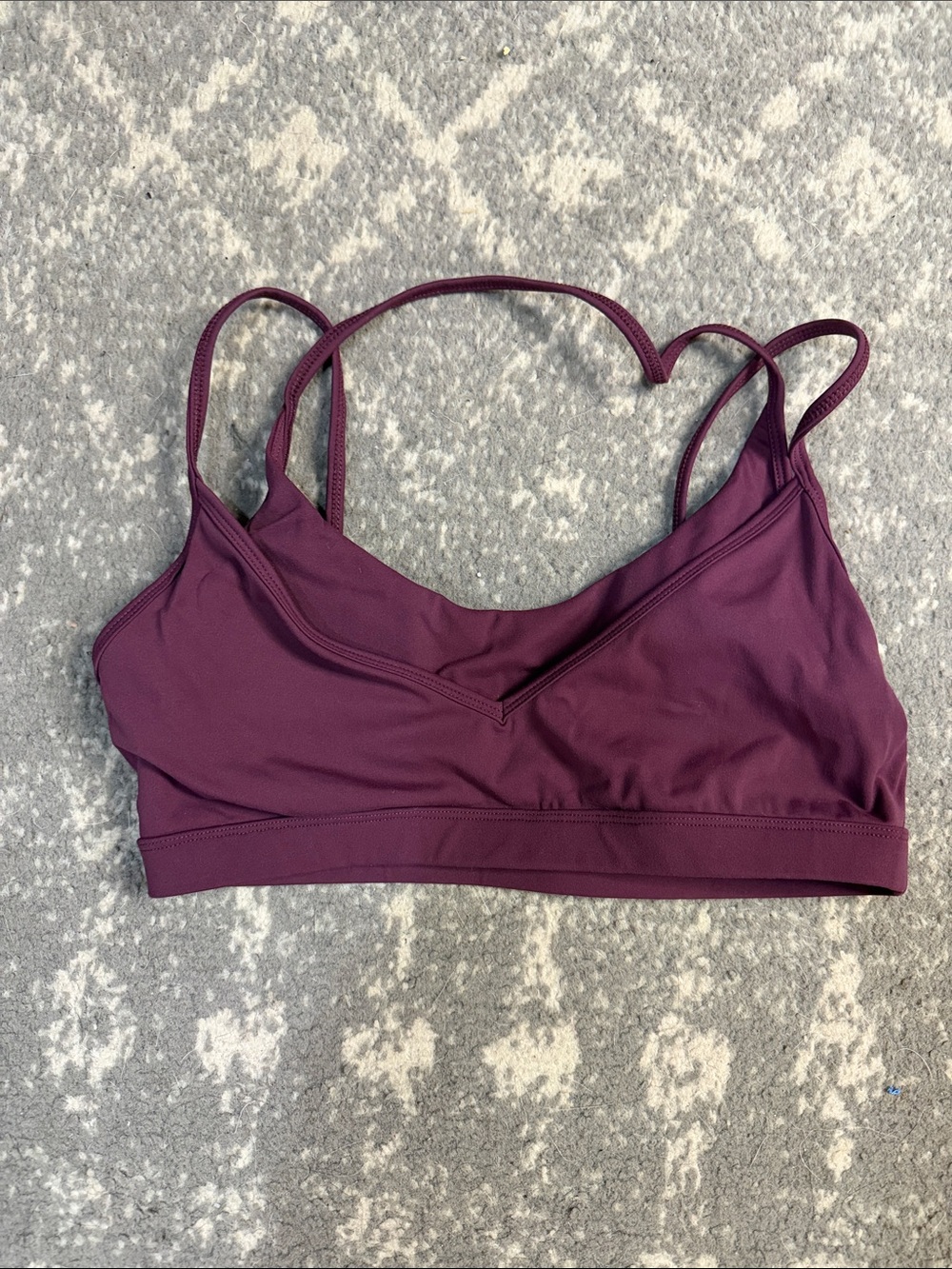 Garage Plum Double-Strap Sports Bralette